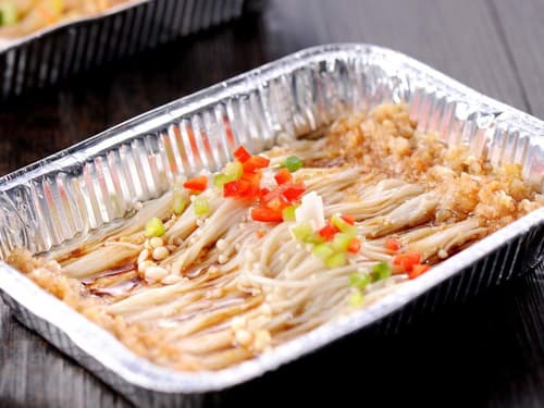 伊宁市锡纸烤金针菇